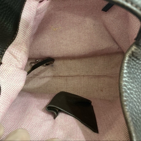 Dooney and Bourke dark brown leather shoulder bag - Picture 14 of 15